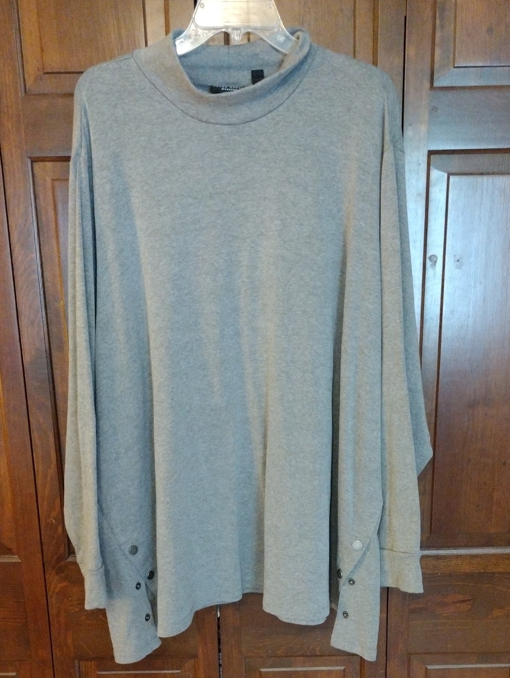 5X Elevated Sweatshirt With Snaps Susan Graver